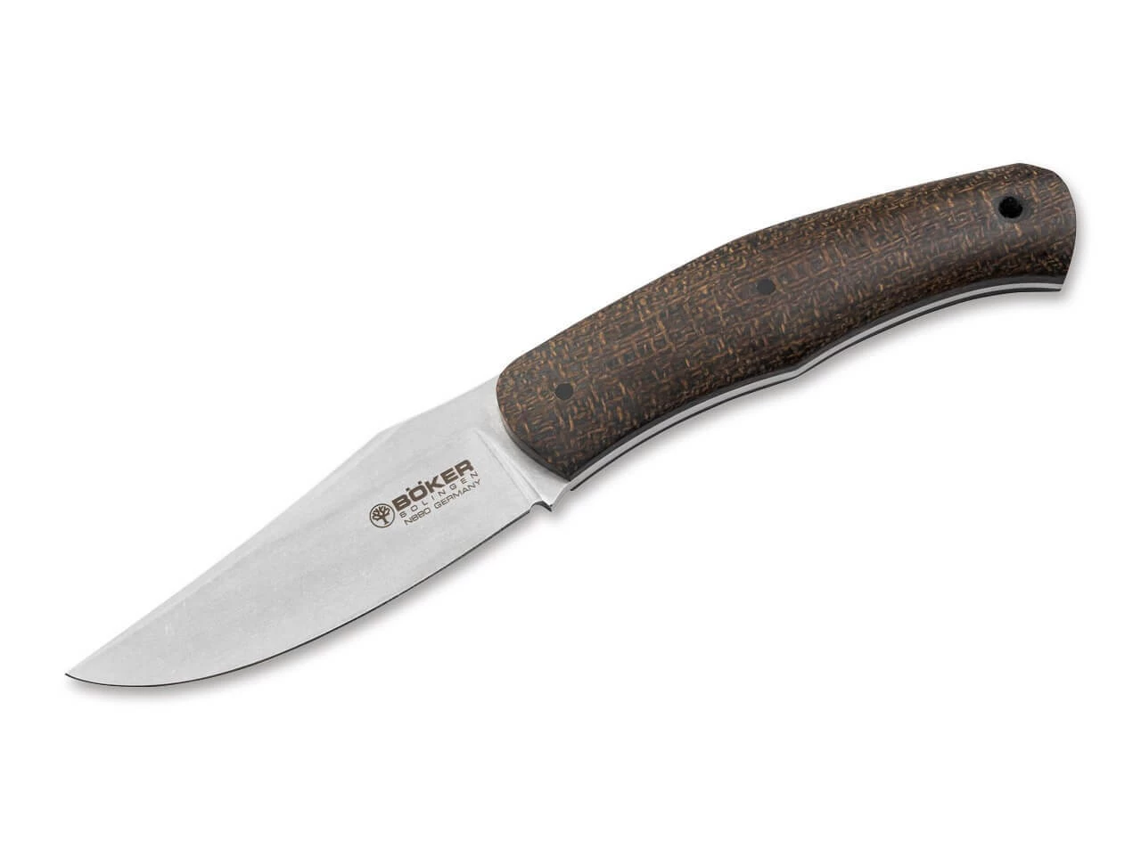 Boxer Fixed Micarta Brown 1 Boxer Fixed Micarta Brown