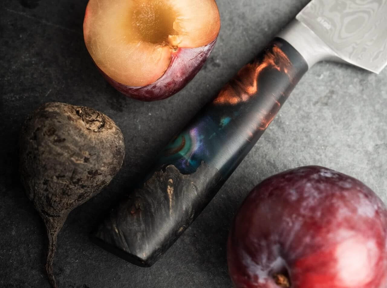 Interstellar Damast Chefmesser 6 Interstellar Damast Chefmesser – Bild 6