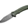Cogent Damast Micarta Green