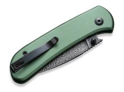 Qubit Aluminum Green Damascus -Messerladen civivi qubit aluminum green damascus 01we947 5 1280x1280