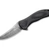 Synergy 3 Damascus G10 CF Black Trailing Point