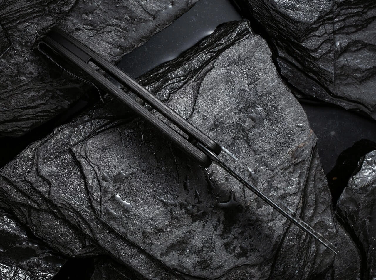 Synergy 3 Damascus G10 CF Black Trailing Point 7 Synergy 3 Damascus G10 CF Black Trailing Point – Bild 7