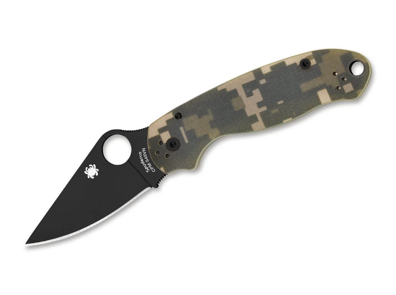 Spyderco Para 3 Camo Black Blade 1 Spyderco Para 3 Camo Black Blade