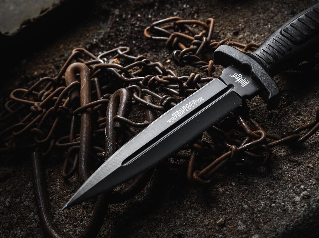 United Cutlery Combat Commander Boot Knife Black 2 United Cutlery Combat Commander Boot Knife Black – Bild 2